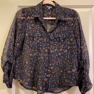 Navy Blue Button Down